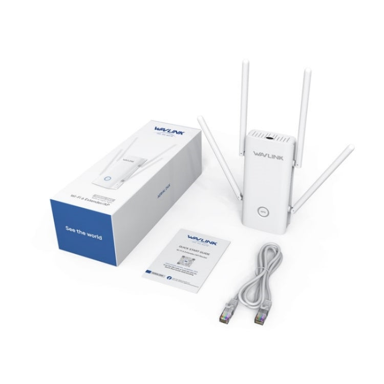 WAVLINK WN583AX1 พอร์ตอีเธอร์เน็ต AX1800 WiFi6 1.8Gbps ไวไฟสองย่านความถี่ บูสเตอร์สัญญาณ เราเตอร์ไร้สาย, ปลั๊ก EU