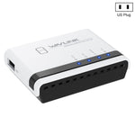 WAVLINK NU516U1 เซิร์ฟเวอร์เครื่องพิมพ์ไร้สาย USB2.0 พร้อม LAN / บริดจ์ WiFi 10 / 100Mbps, ปลั๊ก US, ปลั๊ก UK, ปลั๊ก EU, ปลั๊ก AU