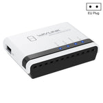 WAVLINK NU516U1 เซิร์ฟเวอร์เครื่องพิมพ์ไร้สาย USB2.0 พร้อม LAN / บริดจ์ WiFi 10 / 100Mbps, ปลั๊ก US, ปลั๊ก UK, ปลั๊ก EU, ปลั๊ก AU
