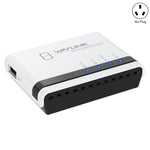 WAVLINK NU516U1 เซิร์ฟเวอร์เครื่องพิมพ์ไร้สาย USB2.0 พร้อม LAN / บริดจ์ WiFi 10 / 100Mbps, ปลั๊ก US, ปลั๊ก UK, ปลั๊ก EU, ปลั๊ก AU