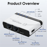 WAVLINK NU516U1 เซิร์ฟเวอร์เครื่องพิมพ์ไร้สาย USB2.0 พร้อม LAN / บริดจ์ WiFi 10 / 100Mbps, ปลั๊ก US, ปลั๊ก UK, ปลั๊ก EU, ปลั๊ก AU