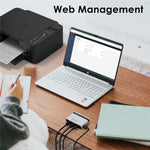 WAVLINK NU516U1 เซิร์ฟเวอร์เครื่องพิมพ์ไร้สาย USB2.0 พร้อม LAN / บริดจ์ WiFi 10 / 100Mbps, ปลั๊ก US, ปลั๊ก UK, ปลั๊ก EU, ปลั๊ก AU