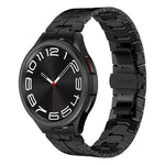 Lron Man Curved Connection Stainless Steel Watch Band, For Samsung Galaxy Watch6 Classic 43 / 47mm, For Samsung Galaxy Watch 6 40 / 44mm, For Samsung Galaxy Watch 5 40 / 44mm, For Samsung Galaxy Watch 5 Pro, For Samsung Galaxy Watch 4 40 / 44mm        ...