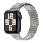 สายรัดนาฬิกา Bamboo Magnetic Stainless Steel Metal สำหรับ Apple Watch SE 2023 44mm, สำหรับ Apple Watch SE 2023 40mm, สำหรับ Apple Watch Ultra 2 49mm, สำหรับ Apple Watch Series 9 45mm, สำหรับ Apple Watch Series 9 41mm, สำหรับ Apple Watch Ultra 49mm
