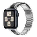สายรัดนาฬิกา Bamboo Magnetic Stainless Steel Metal สำหรับ Apple Watch SE 2023 44mm, สำหรับ Apple Watch SE 2023 40mm, สำหรับ Apple Watch Ultra 2 49mm, สำหรับ Apple Watch Series 9 45mm, สำหรับ Apple Watch Series 9 41mm, สำหรับ Apple Watch Ultra 49mm