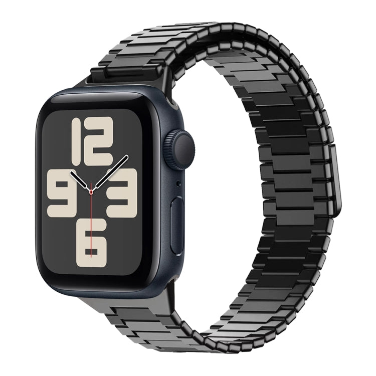 สายรัดนาฬิกา Bamboo Magnetic Stainless Steel Metal สำหรับ Apple Watch SE 2023 44mm, สำหรับ Apple Watch SE 2023 40mm, สำหรับ Apple Watch Ultra 2 49mm, สำหรับ Apple Watch Series 9 45mm, สำหรับ Apple Watch Series 9 41mm, สำหรับ Apple Watch Ultra 49mm