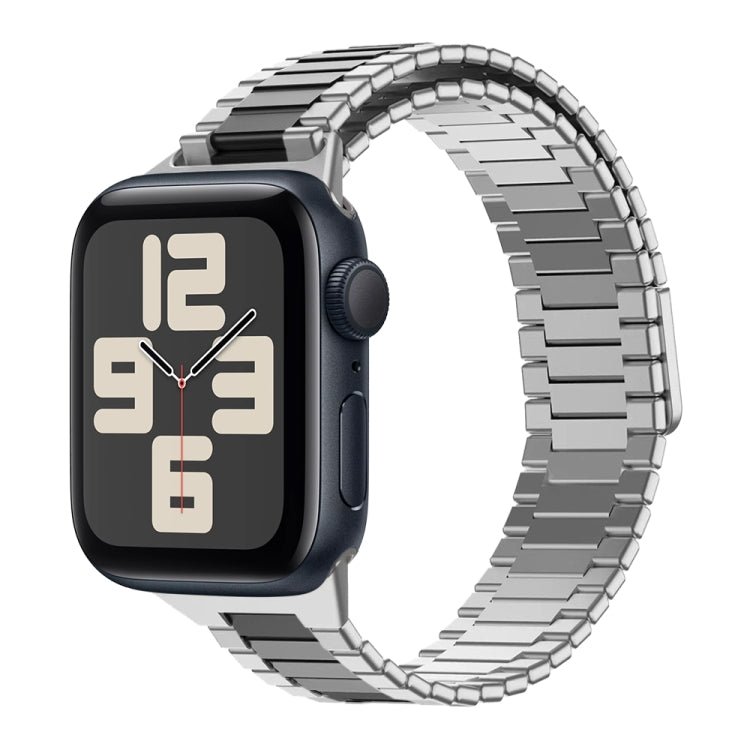 สายรัดนาฬิกา Bamboo Magnetic Stainless Steel Metal สำหรับ Apple Watch SE 2023 44mm, สำหรับ Apple Watch SE 2023 40mm, สำหรับ Apple Watch Ultra 2 49mm, สำหรับ Apple Watch Series 9 45mm, สำหรับ Apple Watch Series 9 41mm, สำหรับ Apple Watch Ultra 49mm