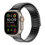สายรัดนาฬิกา Bamboo Magnetic Stainless Steel Metal สำหรับ Apple Watch SE 2023 44mm, สำหรับ Apple Watch SE 2023 40mm, สำหรับ Apple Watch Ultra 2 49mm, สำหรับ Apple Watch Series 9 45mm, สำหรับ Apple Watch Series 9 41mm, สำหรับ Apple Watch Ultra 49mm