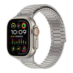 สายรัดนาฬิกา Bamboo Magnetic Stainless Steel Metal สำหรับ Apple Watch SE 2023 44mm, สำหรับ Apple Watch SE 2023 40mm, สำหรับ Apple Watch Ultra 2 49mm, สำหรับ Apple Watch Series 9 45mm, สำหรับ Apple Watch Series 9 41mm, สำหรับ Apple Watch Ultra 49mm