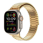 สายรัดนาฬิกา Bamboo Magnetic Stainless Steel Metal สำหรับ Apple Watch SE 2023 44mm, สำหรับ Apple Watch SE 2023 40mm, สำหรับ Apple Watch Ultra 2 49mm, สำหรับ Apple Watch Series 9 45mm, สำหรับ Apple Watch Series 9 41mm, สำหรับ Apple Watch Ultra 49mm