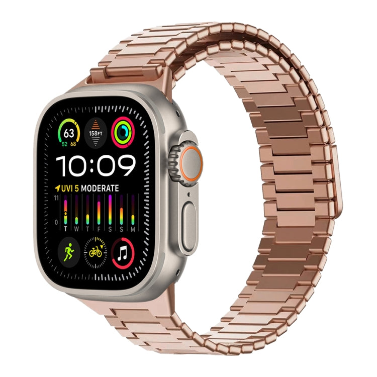สายรัดนาฬิกา Bamboo Magnetic Stainless Steel Metal สำหรับ Apple Watch SE 2023 44mm, สำหรับ Apple Watch SE 2023 40mm, สำหรับ Apple Watch Ultra 2 49mm, สำหรับ Apple Watch Series 9 45mm, สำหรับ Apple Watch Series 9 41mm, สำหรับ Apple Watch Ultra 49mm