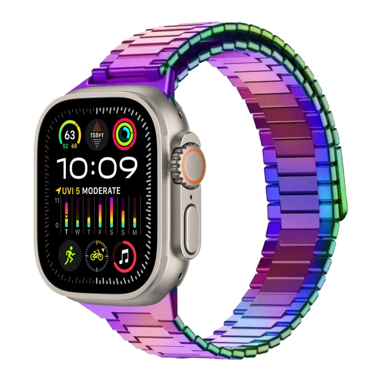 สายรัดนาฬิกา Bamboo Magnetic Stainless Steel Metal สำหรับ Apple Watch SE 2023 44mm, สำหรับ Apple Watch SE 2023 40mm, สำหรับ Apple Watch Ultra 2 49mm, สำหรับ Apple Watch Series 9 45mm, สำหรับ Apple Watch Series 9 41mm, สำหรับ Apple Watch Ultra 49mm