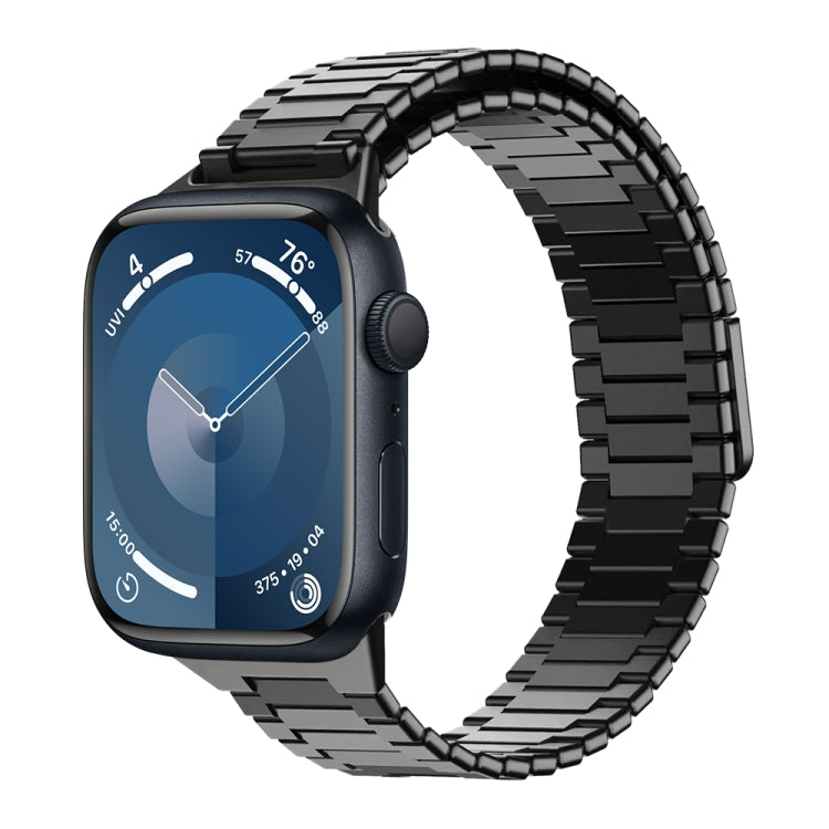 สายรัดนาฬิกา Bamboo Magnetic Stainless Steel Metal สำหรับ Apple Watch SE 2023 44mm, สำหรับ Apple Watch SE 2023 40mm, สำหรับ Apple Watch Ultra 2 49mm, สำหรับ Apple Watch Series 9 45mm, สำหรับ Apple Watch Series 9 41mm, สำหรับ Apple Watch Ultra 49mm