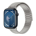 สายรัดนาฬิกา Bamboo Magnetic Stainless Steel Metal สำหรับ Apple Watch SE 2023 44mm, สำหรับ Apple Watch SE 2023 40mm, สำหรับ Apple Watch Ultra 2 49mm, สำหรับ Apple Watch Series 9 45mm, สำหรับ Apple Watch Series 9 41mm, สำหรับ Apple Watch Ultra 49mm