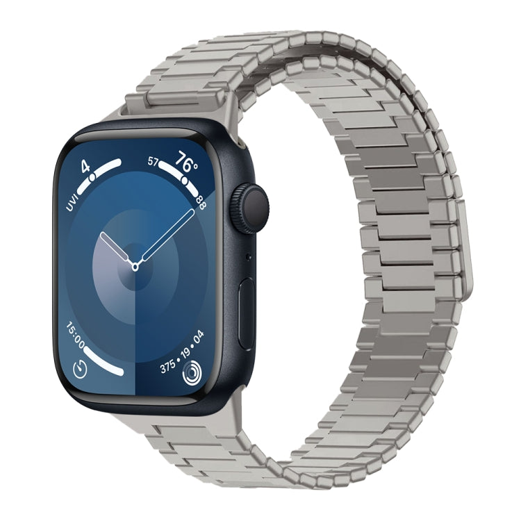 สายรัดนาฬิกา Bamboo Magnetic Stainless Steel Metal สำหรับ Apple Watch SE 2023 44mm, สำหรับ Apple Watch SE 2023 40mm, สำหรับ Apple Watch Ultra 2 49mm, สำหรับ Apple Watch Series 9 45mm, สำหรับ Apple Watch Series 9 41mm, สำหรับ Apple Watch Ultra 49mm