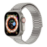 สายรัดนาฬิกา Bamboo Magnetic Stainless Steel Metal สำหรับ Apple Watch SE 2023 44mm, สำหรับ Apple Watch SE 2023 40mm, สำหรับ Apple Watch Ultra 2 49mm, สำหรับ Apple Watch Series 9 45mm, สำหรับ Apple Watch Series 9 41mm, สำหรับ Apple Watch Ultra 49mm