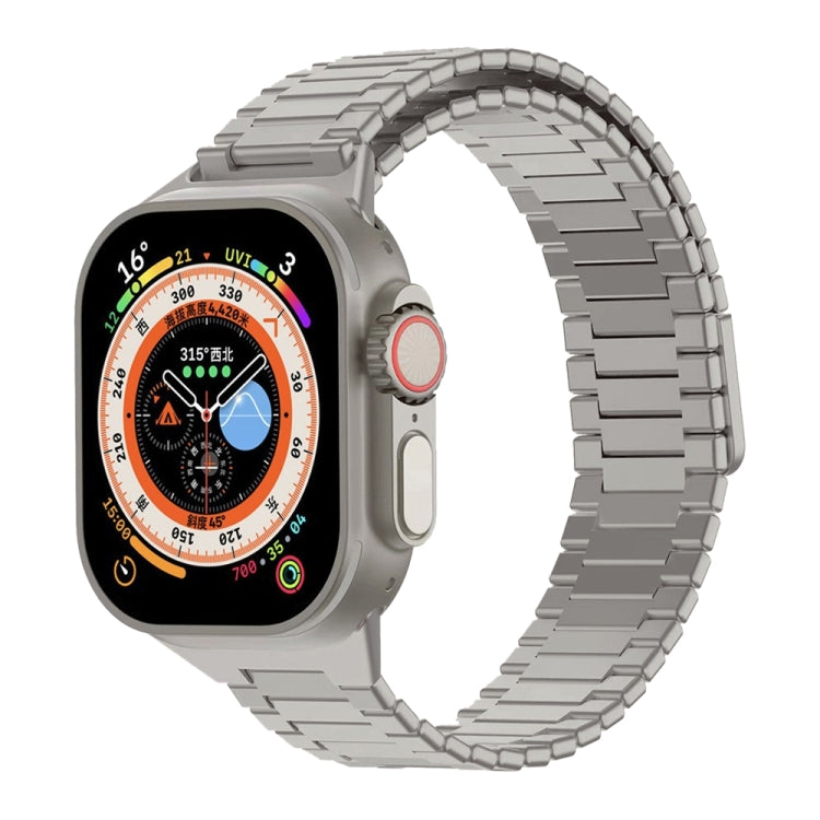 สายรัดนาฬิกา Bamboo Magnetic Stainless Steel Metal สำหรับ Apple Watch SE 2023 44mm, สำหรับ Apple Watch SE 2023 40mm, สำหรับ Apple Watch Ultra 2 49mm, สำหรับ Apple Watch Series 9 45mm, สำหรับ Apple Watch Series 9 41mm, สำหรับ Apple Watch Ultra 49mm