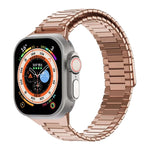 สายรัดนาฬิกา Bamboo Magnetic Stainless Steel Metal สำหรับ Apple Watch SE 2023 44mm, สำหรับ Apple Watch SE 2023 40mm, สำหรับ Apple Watch Ultra 2 49mm, สำหรับ Apple Watch Series 9 45mm, สำหรับ Apple Watch Series 9 41mm, สำหรับ Apple Watch Ultra 49mm