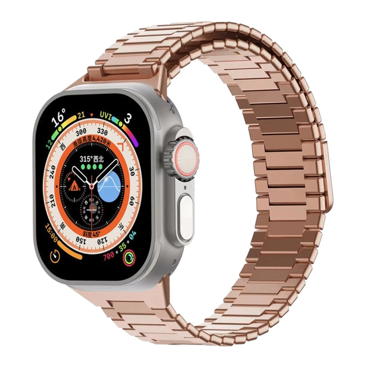 สายรัดนาฬิกา Bamboo Magnetic Stainless Steel Metal สำหรับ Apple Watch SE 2023 44mm, สำหรับ Apple Watch SE 2023 40mm, สำหรับ Apple Watch Ultra 2 49mm, สำหรับ Apple Watch Series 9 45mm, สำหรับ Apple Watch Series 9 41mm, สำหรับ Apple Watch Ultra 49mm