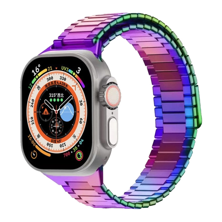 สายรัดนาฬิกา Bamboo Magnetic Stainless Steel Metal สำหรับ Apple Watch SE 2023 44mm, สำหรับ Apple Watch SE 2023 40mm, สำหรับ Apple Watch Ultra 2 49mm, สำหรับ Apple Watch Series 9 45mm, สำหรับ Apple Watch Series 9 41mm, สำหรับ Apple Watch Ultra 49mm