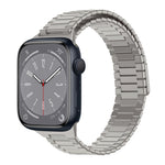 สายรัดนาฬิกา Bamboo Magnetic Stainless Steel Metal สำหรับ Apple Watch Series 8 41mm, สำหรับ Apple Watch Series 8 45mm, สำหรับ Apple Watch SE 2022 40mm, สำหรับ Apple Watch SE 2022 44mm, สำหรับ Apple Watch Series 7 41mm, สำหรับ Apple Watch Series 7 45mm