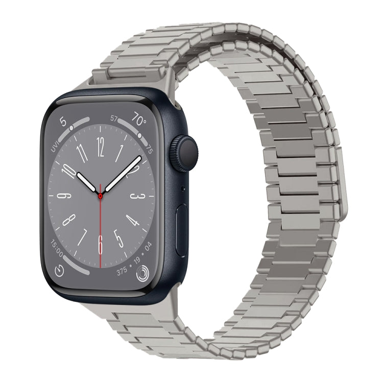 สายรัดนาฬิกา Bamboo Magnetic Stainless Steel Metal สำหรับ Apple Watch Series 8 41mm, สำหรับ Apple Watch Series 8 45mm, สำหรับ Apple Watch SE 2022 40mm, สำหรับ Apple Watch SE 2022 44mm, สำหรับ Apple Watch Series 7 41mm, สำหรับ Apple Watch Series 7 45mm