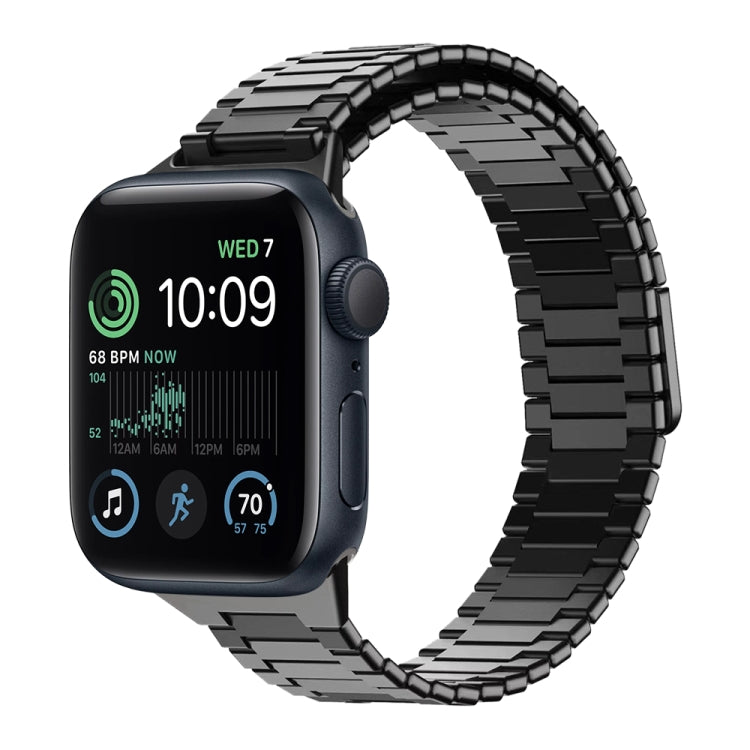 สายรัดนาฬิกา Bamboo Magnetic Stainless Steel Metal สำหรับ Apple Watch Series 8 41mm, สำหรับ Apple Watch Series 8 45mm, สำหรับ Apple Watch SE 2022 40mm, สำหรับ Apple Watch SE 2022 44mm, สำหรับ Apple Watch Series 7 41mm, สำหรับ Apple Watch Series 7 45mm
