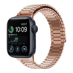 สายรัดนาฬิกา Bamboo Magnetic Stainless Steel Metal สำหรับ Apple Watch Series 8 41mm, สำหรับ Apple Watch Series 8 45mm, สำหรับ Apple Watch SE 2022 40mm, สำหรับ Apple Watch SE 2022 44mm, สำหรับ Apple Watch Series 7 41mm, สำหรับ Apple Watch Series 7 45mm