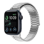 สายรัดนาฬิกา Bamboo Magnetic Stainless Steel Metal สำหรับ Apple Watch Series 8 41mm, สำหรับ Apple Watch Series 8 45mm, สำหรับ Apple Watch SE 2022 40mm, สำหรับ Apple Watch SE 2022 44mm, สำหรับ Apple Watch Series 7 41mm, สำหรับ Apple Watch Series 7 45mm