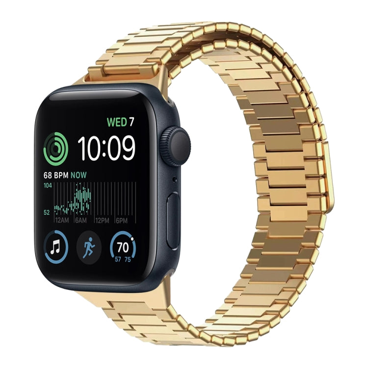 สายรัดนาฬิกา Bamboo Magnetic Stainless Steel Metal สำหรับ Apple Watch Series 8 41mm, สำหรับ Apple Watch Series 8 45mm, สำหรับ Apple Watch SE 2022 40mm, สำหรับ Apple Watch SE 2022 44mm, สำหรับ Apple Watch Series 7 41mm, สำหรับ Apple Watch Series 7 45mm
