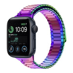 สายรัดนาฬิกา Bamboo Magnetic Stainless Steel Metal สำหรับ Apple Watch Series 8 41mm, สำหรับ Apple Watch Series 8 45mm, สำหรับ Apple Watch SE 2022 40mm, สำหรับ Apple Watch SE 2022 44mm, สำหรับ Apple Watch Series 7 41mm, สำหรับ Apple Watch Series 7 45mm