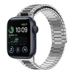 สายรัดนาฬิกา Bamboo Magnetic Stainless Steel Metal สำหรับ Apple Watch Series 8 41mm, สำหรับ Apple Watch Series 8 45mm, สำหรับ Apple Watch SE 2022 40mm, สำหรับ Apple Watch SE 2022 44mm, สำหรับ Apple Watch Series 7 41mm, สำหรับ Apple Watch Series 7 45mm