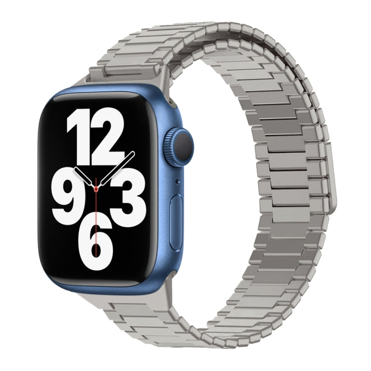 สายรัดนาฬิกา Bamboo Magnetic Stainless Steel Metal สำหรับ Apple Watch Series 8 41mm, สำหรับ Apple Watch Series 8 45mm, สำหรับ Apple Watch SE 2022 40mm, สำหรับ Apple Watch SE 2022 44mm, สำหรับ Apple Watch Series 7 41mm, สำหรับ Apple Watch Series 7 45mm