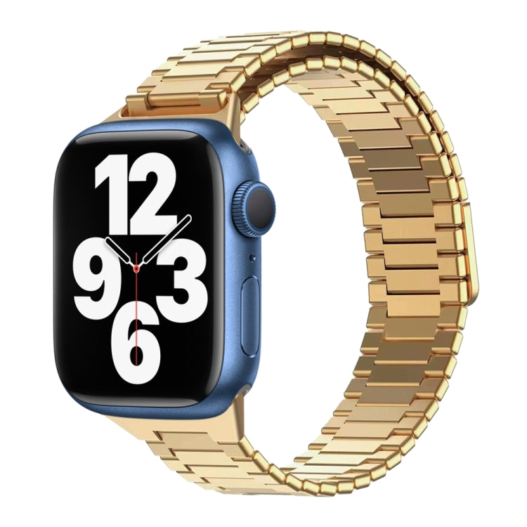 สายรัดนาฬิกา Bamboo Magnetic Stainless Steel Metal สำหรับ Apple Watch Series 8 41mm, สำหรับ Apple Watch Series 8 45mm, สำหรับ Apple Watch SE 2022 40mm, สำหรับ Apple Watch SE 2022 44mm, สำหรับ Apple Watch Series 7 41mm, สำหรับ Apple Watch Series 7 45mm