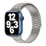 สายรัดนาฬิกา Bamboo Magnetic Stainless Steel Metal สำหรับ Apple Watch Series 8 41mm, สำหรับ Apple Watch Series 8 45mm, สำหรับ Apple Watch SE 2022 40mm, สำหรับ Apple Watch SE 2022 44mm, สำหรับ Apple Watch Series 7 41mm, สำหรับ Apple Watch Series 7 45mm