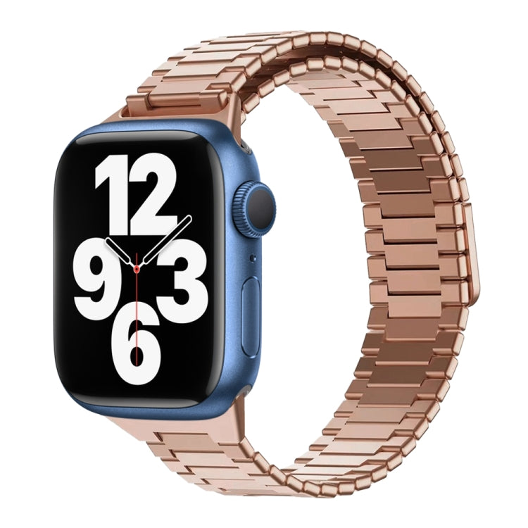 สายรัดนาฬิกา Bamboo Magnetic Stainless Steel Metal สำหรับ Apple Watch Series 8 41mm, สำหรับ Apple Watch Series 8 45mm, สำหรับ Apple Watch SE 2022 40mm, สำหรับ Apple Watch SE 2022 44mm, สำหรับ Apple Watch Series 7 41mm, สำหรับ Apple Watch Series 7 45mm