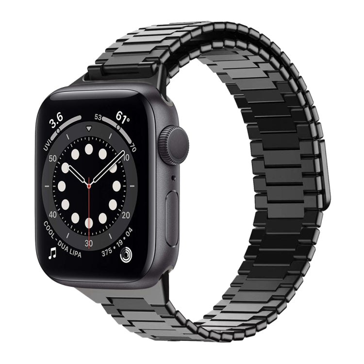 สายรัดนาฬิกา Bamboo Magnetic Stainless Steel Metal สำหรับ Apple Watch Series 6 40mm, สำหรับ Apple Watch Series 6 44mm, สำหรับ Apple Watch Series 5 44mm, สำหรับ Apple Watch Series 5 40mm, สำหรับ Apple Watch Series 4 44mm, สำหรับ Apple Watch Series 4 40mm
