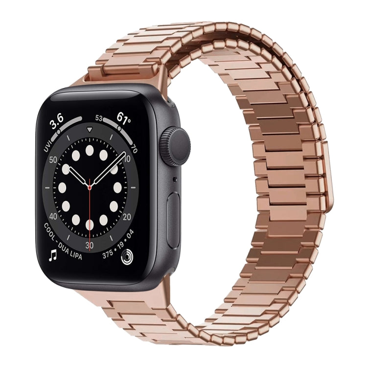 สายรัดนาฬิกา Bamboo Magnetic Stainless Steel Metal สำหรับ Apple Watch Series 6 40mm, สำหรับ Apple Watch Series 6 44mm, สำหรับ Apple Watch Series 5 44mm, สำหรับ Apple Watch Series 5 40mm, สำหรับ Apple Watch Series 4 44mm, สำหรับ Apple Watch Series 4 40mm