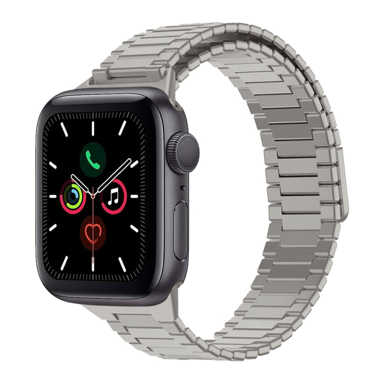 สายรัดนาฬิกา Bamboo Magnetic Stainless Steel Metal สำหรับ Apple Watch Series 6 40mm, สำหรับ Apple Watch Series 6 44mm, สำหรับ Apple Watch Series 5 44mm, สำหรับ Apple Watch Series 5 40mm, สำหรับ Apple Watch Series 4 44mm, สำหรับ Apple Watch Series 4 40mm