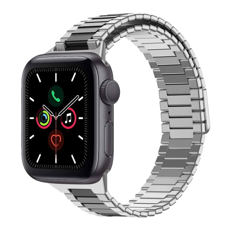 สายรัดนาฬิกา Bamboo Magnetic Stainless Steel Metal สำหรับ Apple Watch Series 6 40mm, สำหรับ Apple Watch Series 6 44mm, สำหรับ Apple Watch Series 5 44mm, สำหรับ Apple Watch Series 5 40mm, สำหรับ Apple Watch Series 4 44mm, สำหรับ Apple Watch Series 4 40mm