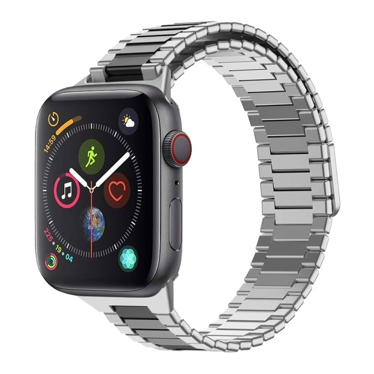 สายรัดนาฬิกา Bamboo Magnetic Stainless Steel Metal สำหรับ Apple Watch Series 6 40mm, สำหรับ Apple Watch Series 6 44mm, สำหรับ Apple Watch Series 5 44mm, สำหรับ Apple Watch Series 5 40mm, สำหรับ Apple Watch Series 4 44mm, สำหรับ Apple Watch Series 4 40mm