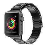 สายรัดนาฬิกาโลหะสเตนเลสสตีลแม่เหล็กลายไม้ไผ่ สำหรับ Apple Watch Series 3 38 มม., สำหรับ Apple Watch Series 3 42 มม.