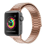 สายรัดนาฬิกาโลหะสเตนเลสสตีลแม่เหล็กลายไม้ไผ่ สำหรับ Apple Watch Series 3 38 มม., สำหรับ Apple Watch Series 3 42 มม.