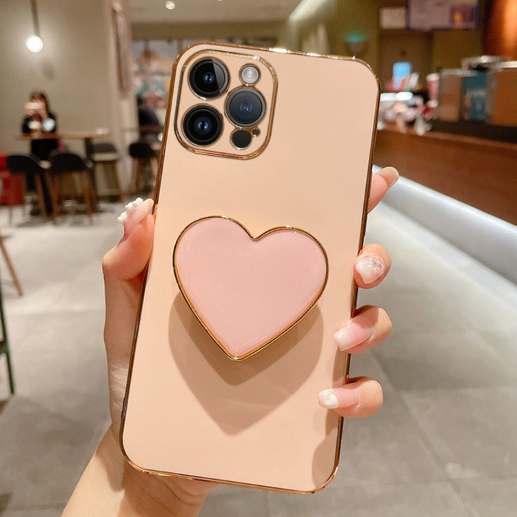 เคสโทรศัพท์ TPU พร้อมที่จับรูปหัวใจชุบอิเล็กโทรพลาติง สำหรับ iPhone 14 Pro Max, สำหรับ iPhone SE 2022 / 2020 / 7 / 8, สำหรับ iPhone 13 Pro Max, สำหรับ iPhone 13 Pro, สำหรับ iPhone 13, สำหรับ iPhone 13 mini, สำหรับ iPhone 12, สำหรับ iPhone 12 Pro Max