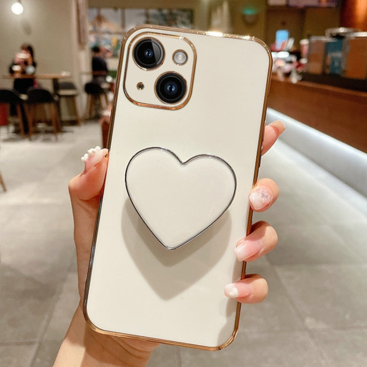 เคสโทรศัพท์ TPU พร้อมที่จับรูปหัวใจชุบอิเล็กโทรพลาติง สำหรับ iPhone 14 Pro Max, สำหรับ iPhone SE 2022 / 2020 / 7 / 8, สำหรับ iPhone 13 Pro Max, สำหรับ iPhone 13 Pro, สำหรับ iPhone 13, สำหรับ iPhone 13 mini, สำหรับ iPhone 12, สำหรับ iPhone 12 Pro Max