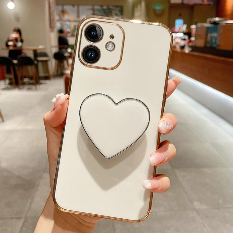 เคสโทรศัพท์ TPU พร้อมที่จับรูปหัวใจชุบอิเล็กโทรพลาติง สำหรับ iPhone 14 Pro Max, สำหรับ iPhone SE 2022 / 2020 / 7 / 8, สำหรับ iPhone 13 Pro Max, สำหรับ iPhone 13 Pro, สำหรับ iPhone 13, สำหรับ iPhone 13 mini, สำหรับ iPhone 12, สำหรับ iPhone 12 Pro Max