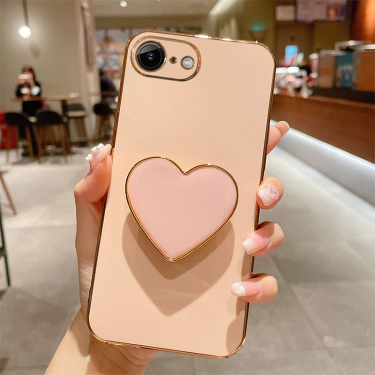 เคสโทรศัพท์ TPU พร้อมที่จับรูปหัวใจชุบอิเล็กโทรพลาติง สำหรับ iPhone 14 Pro Max, สำหรับ iPhone SE 2022 / 2020 / 7 / 8, สำหรับ iPhone 13 Pro Max, สำหรับ iPhone 13 Pro, สำหรับ iPhone 13, สำหรับ iPhone 13 mini, สำหรับ iPhone 12, สำหรับ iPhone 12 Pro Max