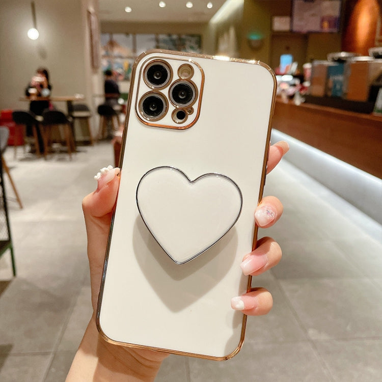 เคสโทรศัพท์ TPU พร้อมที่จับรูปหัวใจชุบอิเล็กโทรพลาติง สำหรับ iPhone 17e / 16e, สำหรับ iPhone 17 Pro Max, สำหรับ iPhone 17 Pro, สำหรับ iPhone 17, สำหรับ iPhone Air, สำหรับ iPhone 16 Pro Max, สำหรับ iPhone 16 Pro, สำหรับ iPhone 16 Plus