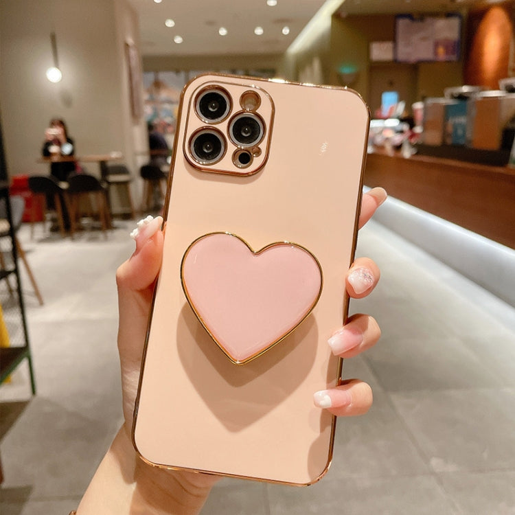 เคสโทรศัพท์ TPU พร้อมที่จับรูปหัวใจชุบอิเล็กโทรพลาติง สำหรับ iPhone 17e / 16e, สำหรับ iPhone 17 Pro Max, สำหรับ iPhone 17 Pro, สำหรับ iPhone 17, สำหรับ iPhone Air, สำหรับ iPhone 16 Pro Max, สำหรับ iPhone 16 Pro, สำหรับ iPhone 16 Plus