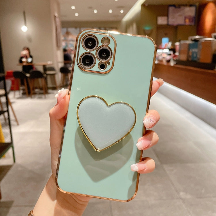 เคสโทรศัพท์ TPU พร้อมที่จับรูปหัวใจชุบอิเล็กโทรพลาติง สำหรับ iPhone 17e / 16e, สำหรับ iPhone 17 Pro Max, สำหรับ iPhone 17 Pro, สำหรับ iPhone 17, สำหรับ iPhone Air, สำหรับ iPhone 16 Pro Max, สำหรับ iPhone 16 Pro, สำหรับ iPhone 16 Plus